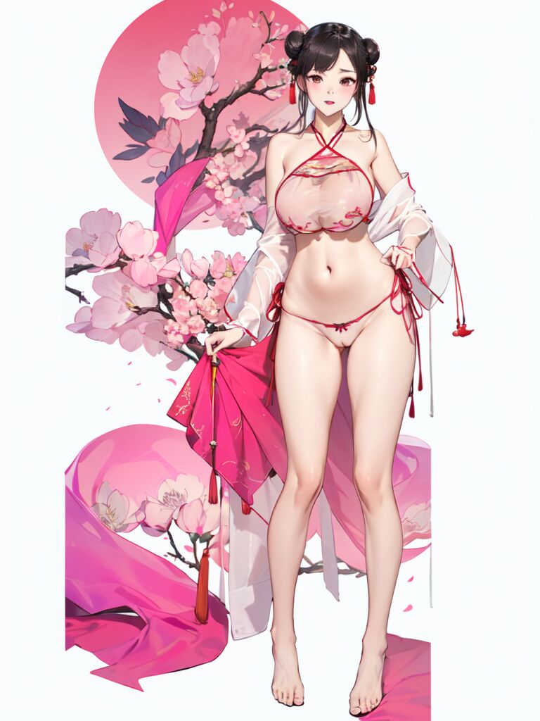 【AI绘画】暴露女孩 22