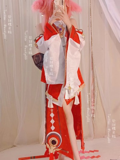 软甜糯米糍 (awdydbb) cosplay Yae Miko – Genshin Impact