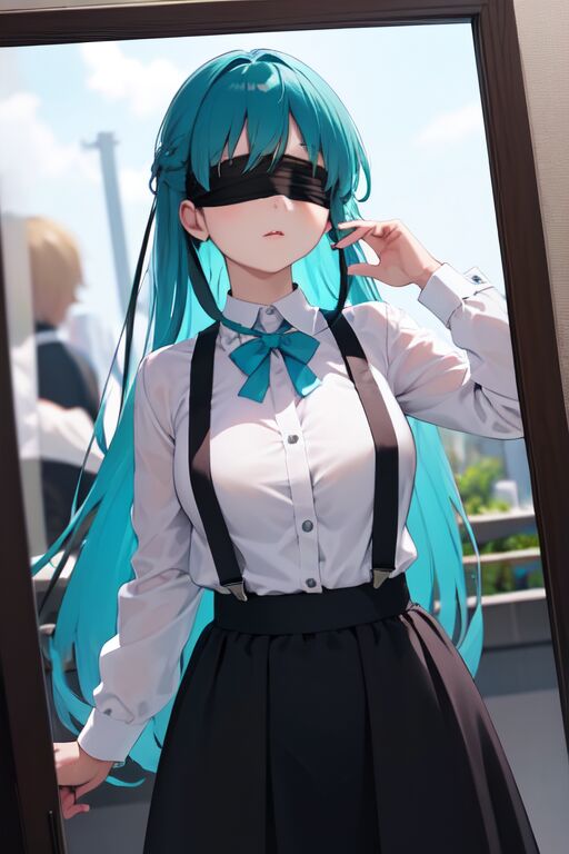 【AI绘画】站在清晨阳光下的女孩