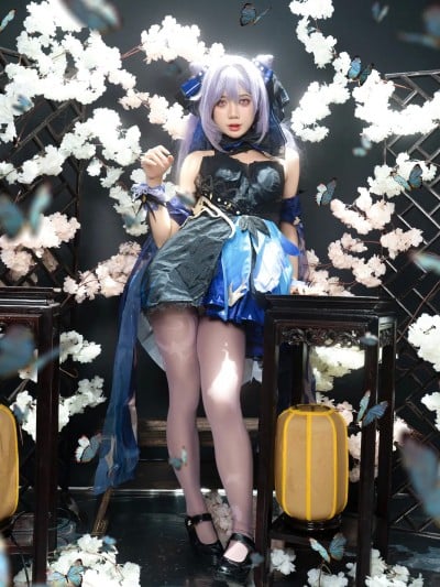 PoppaChan cosplay Keqing – Genshin Impact