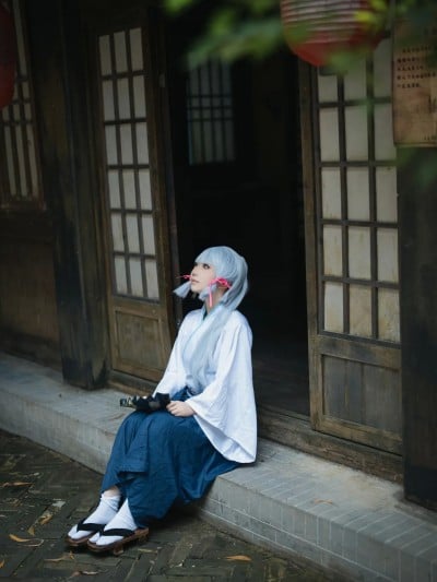 摄影师翎梵  cosplay Ayaka Kamisato Kendo – Genshin Impact