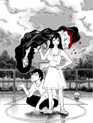 七夕雨天的花女