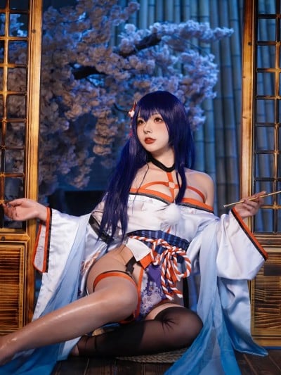 Yuuhui玉汇 – Mako Oiled Kimono – Erophone:Re “82 photos”