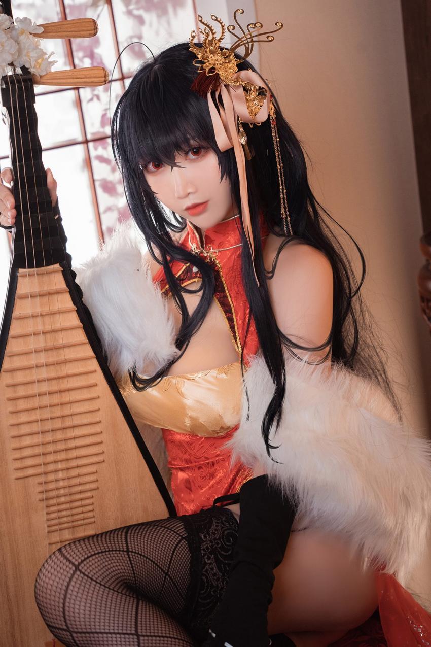 （樱花coser）@面饼仙儿 No.098 大凤旗袍