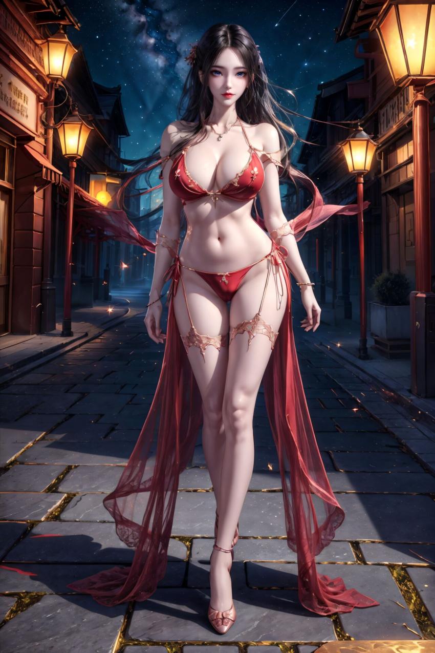 【AI绘画】天行九歌 焰灵姬荤素