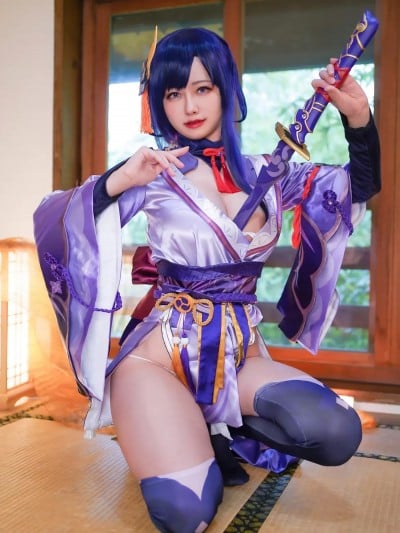 Arty Huang (Arty亚缇) cosplay Raiden Shogun – Genshin Impact 2 “83 photos”