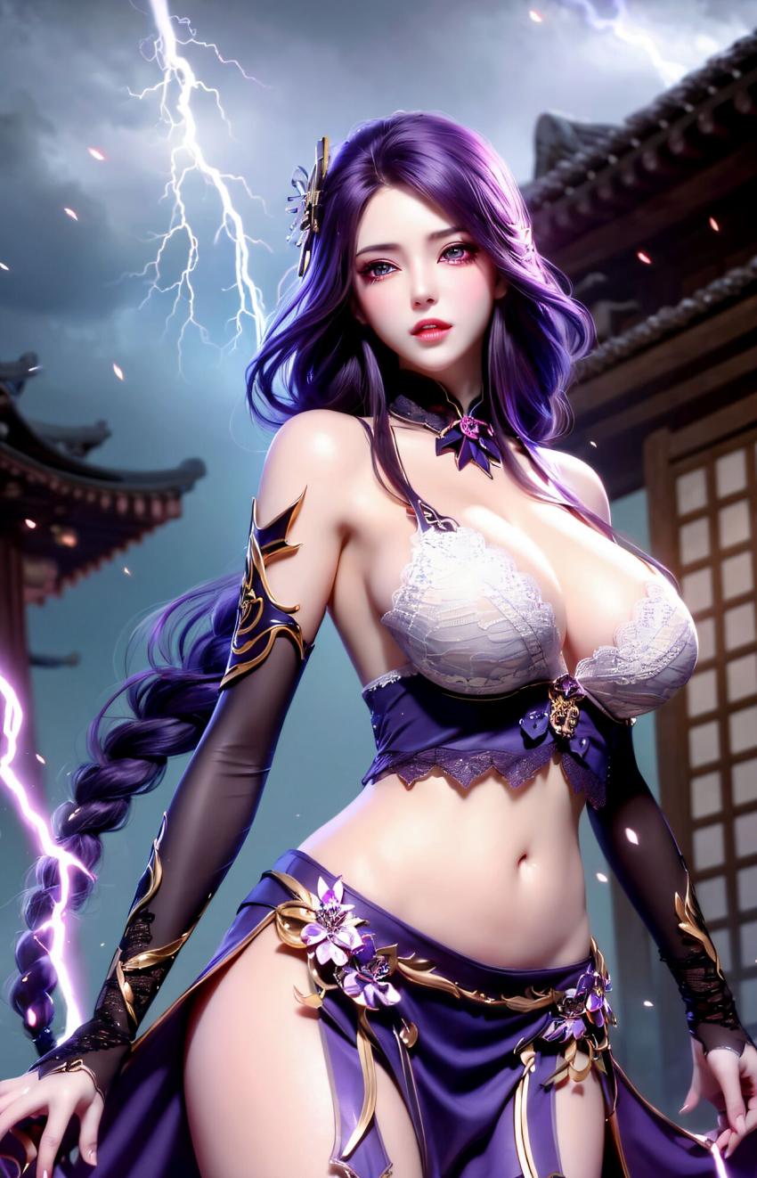 【AI绘画】原神 雷电将军