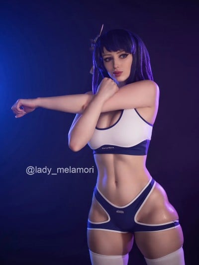 Unknown Cosplayer cosplay Raiden Shogun – Genshin Impact