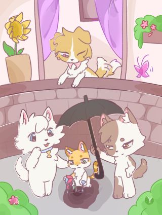 小狗也要一颗温暖的