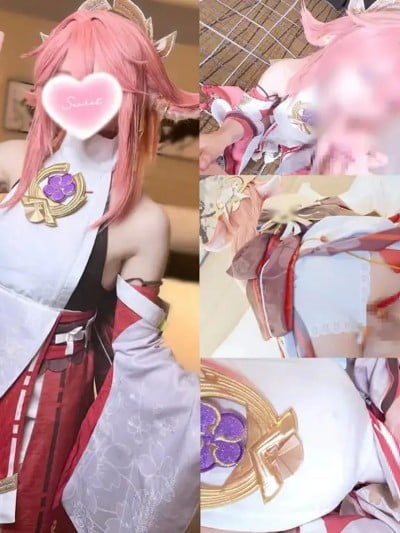 Unknown Cosplayer cosplay Yae Miko – Genshin Impact
