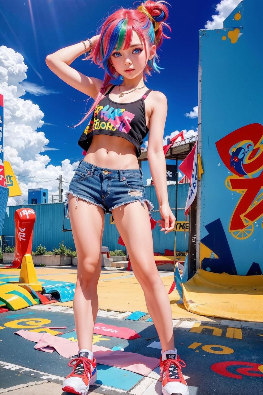 【AI绘画】朋克女孩