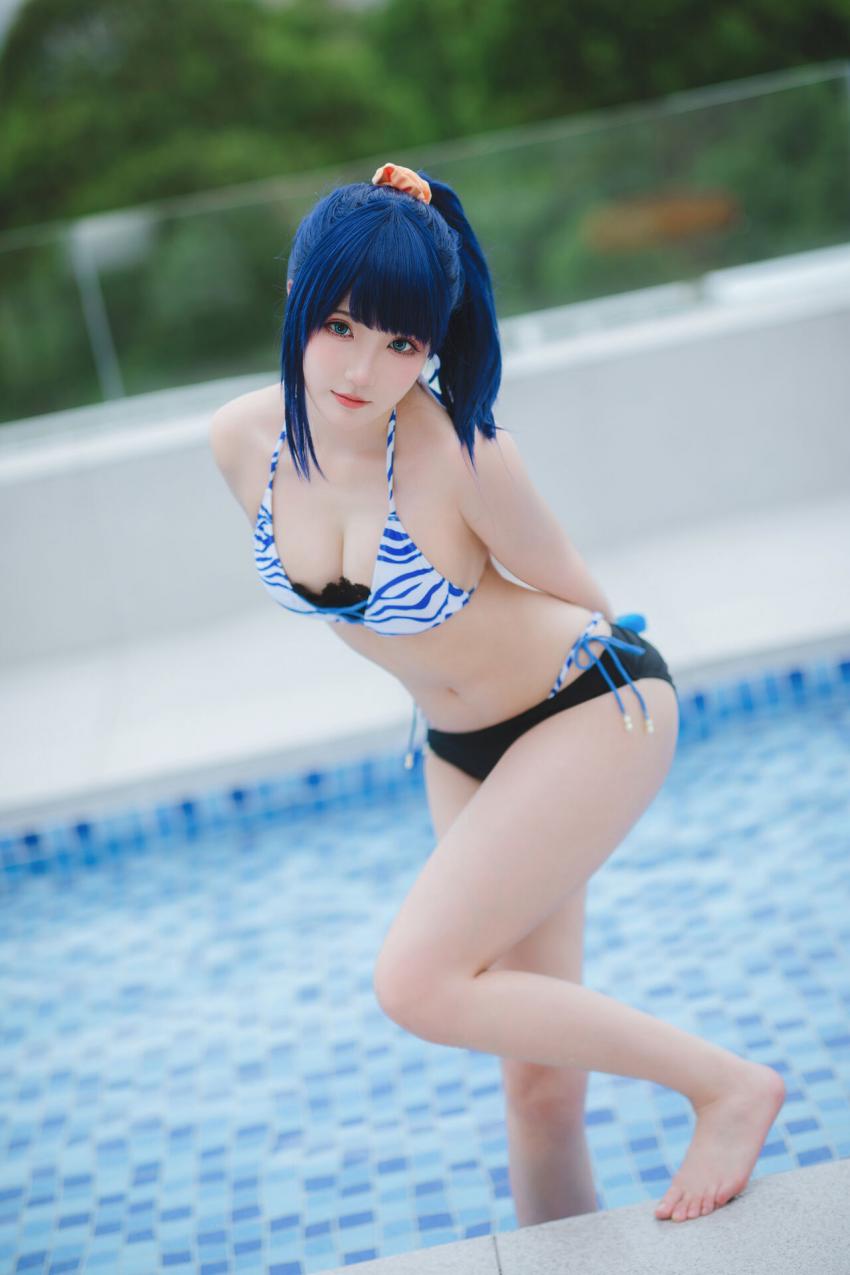 [Momoko葵葵&瓜希酱]宝多六花&新条茜 泳装