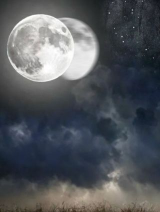 在半夜看月亮会有重影吗