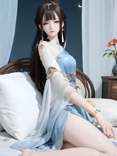 [AI Generated] 国漫–殷紫萍 永劫无间