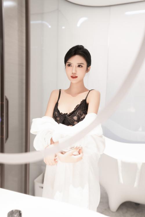 浅浅 NO.004  黑白蕾丝