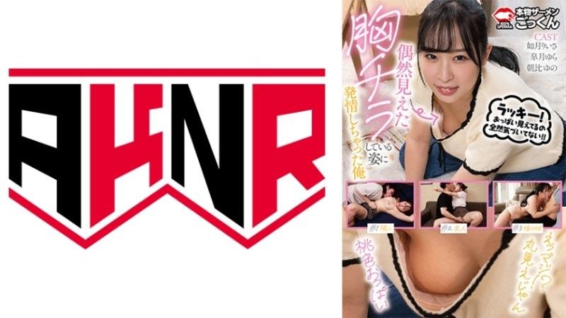 偶然难到胸部走光姿态发情的我 如月理衣纱 朝比柚乃 皐月由罗 AKDL-313