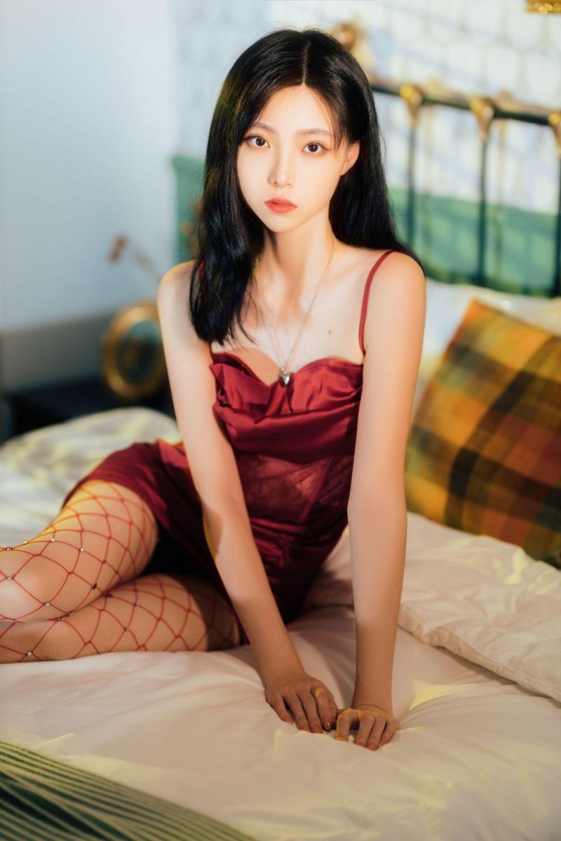 许岚LAN - NO.21 网袜红裙 [40P]