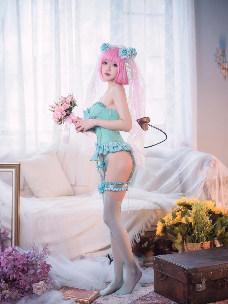 阿包也是兔娘 -王女梦梦 婚纱内衣