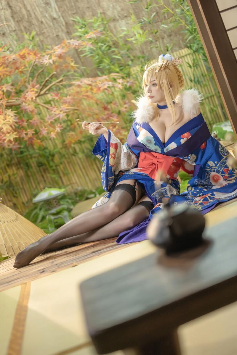 秋和柯基 - 白枪呆 同人和服